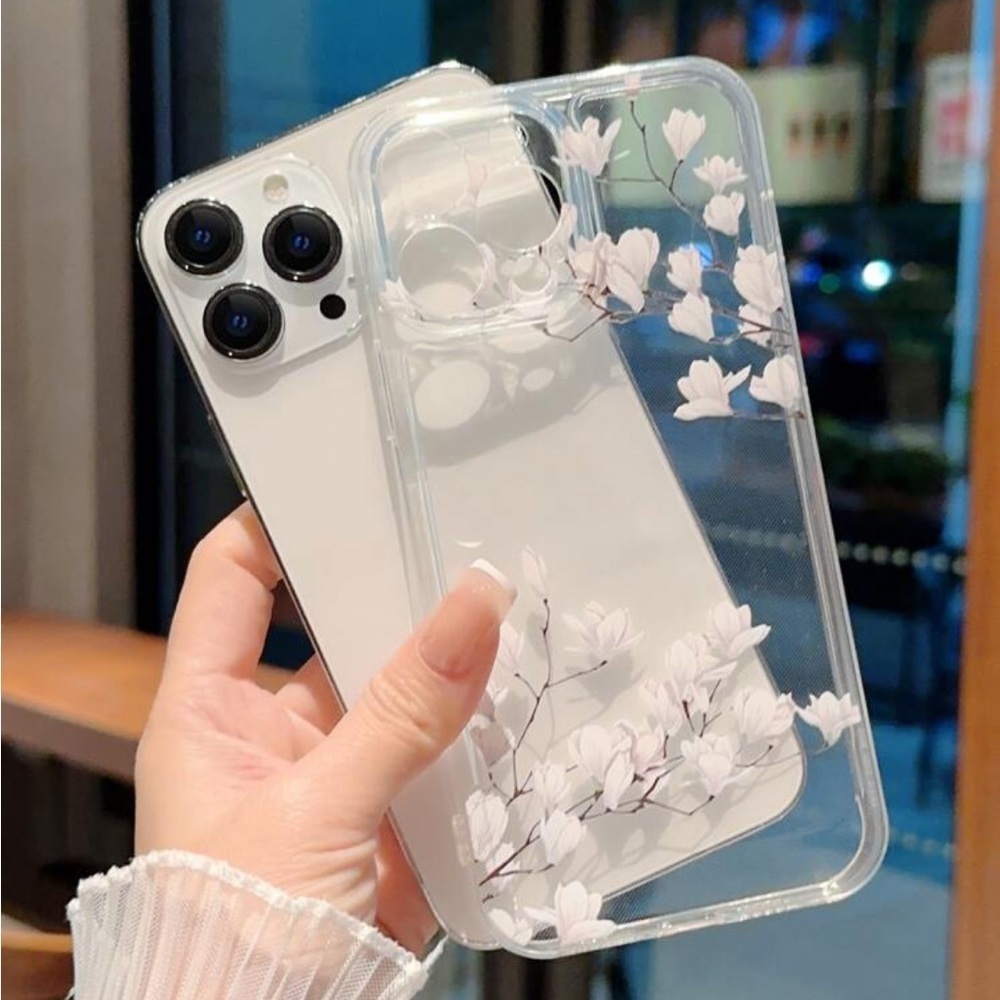 ⚠️Clearance iPhone 15/Pro/Pro Max Flower Print Floral Phone Case - Picture 3 of 3